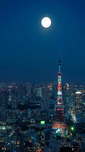 Tokyo Night Live Wallpaper screenshot 1