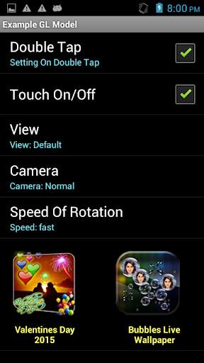 3D Flowers Touch Wallpaper screenshot 5