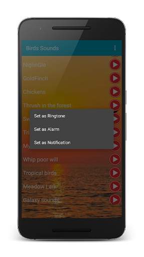 Birds Calls Sounds Ringtones स्क्रीनशॉट 2