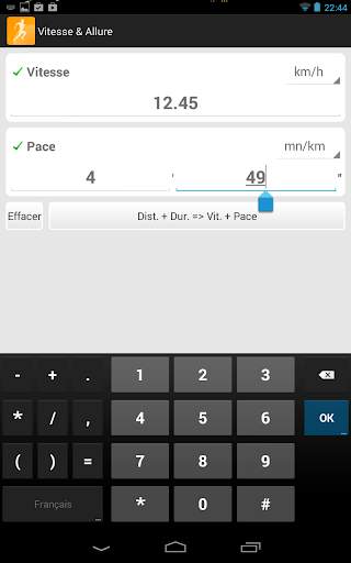 Calculer sa Vitesse et Allure screenshot 4