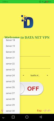 DATA Net VPN screenshot 2
