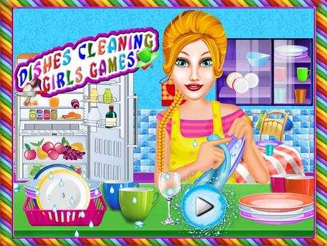 Dish Wash Cleaning Girls Games screenshot 1