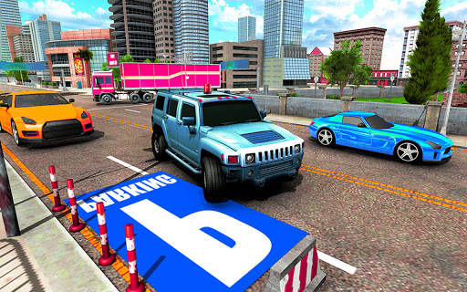 Simulator Parking Spooky Jeep Polis Baru Permainan screenshot 9