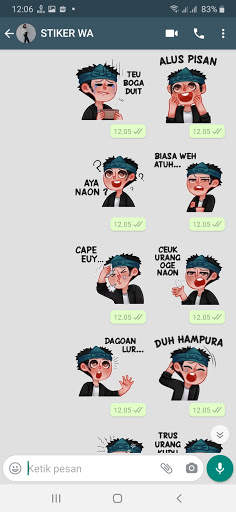 Stiker WA Bahasa Sunda Lucu WAStickerapps screenshot 3