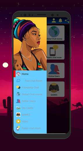 African Chat-Teen chat room,chat and meet people screenshot 1