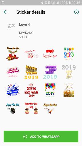 stickers for happy new year screenshot 5
