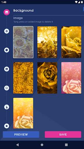 Golden Roses Live Wallpaper скриншот 1