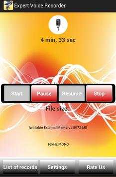 Expert Voice Recorder screenshot 1
