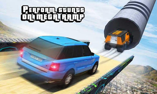 Mega Ramp Cruiser Car Stunt Racing Games 2018 screenshot 3