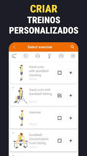 Exercícios com halteres screenshot 6