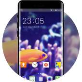 A7 Galaxy Samsung Theme: Fish Live Wallpaper icon