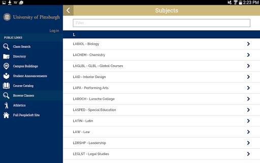 Pitt PS Mobile screenshot 8