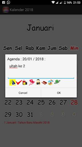 Kalender 2020 скриншот 4