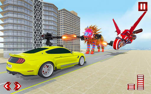 Lion Robot Transformation War: Car Robot Games screenshot 21