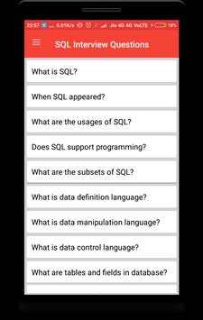 SQL Interview Questions screenshot 1