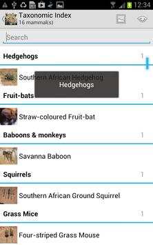 Mammals of SA Lite screenshot 2