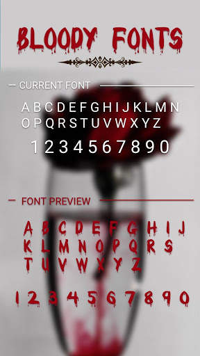 Bloody Font for FlipFont , Cool Fonts Text Free screenshot 3