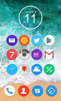 Oreo8 & Ios11 Go Launcher Theme screenshot 1