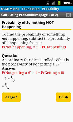 GCSE Maths Probability screenshot 3