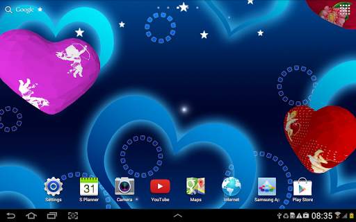 3D Hearts Live Wallpaper 7 تصوير الشاشة