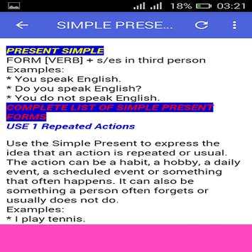 English Tenses screenshot 2
