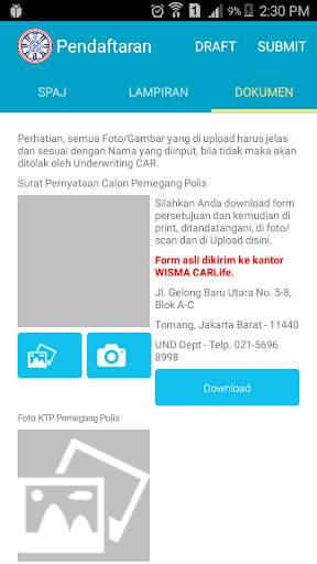 CAR Mobile SPAJ screenshot 5