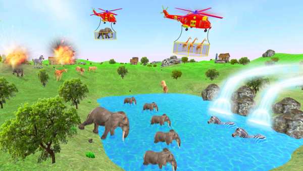 Animal Rescue Game Robot Games 2 تصوير الشاشة