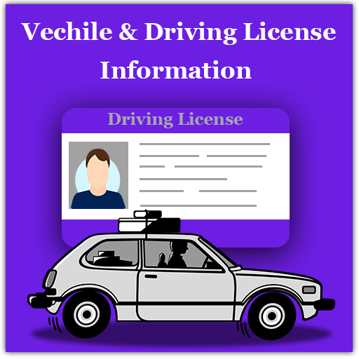 Driving Licence details and RTO Vehicle Info icon