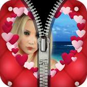 heart frames photo zipper lock 1.0