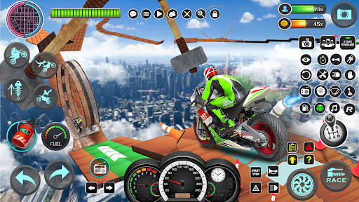Mega Ramp Bike Stunts Games 3D screenshot 2