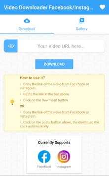 Facebook/Instagram Video Downloader screenshot 3