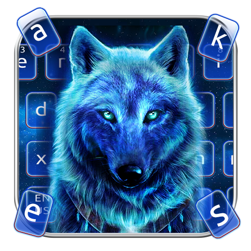 Neon Wolf Keyboard Themes icon