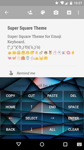 Super Square Emoji Keyboard screenshot 3