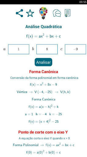 Análise Quadrática screenshot 4