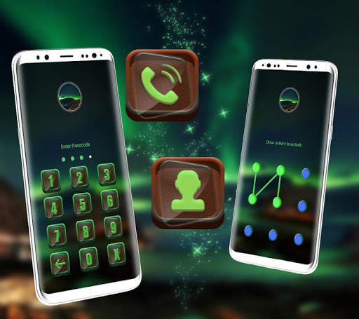 Green Aurora Launcher Theme screenshot 6