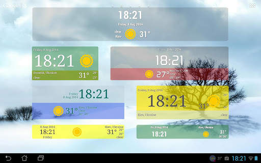 Weather ACE Clock Widget Pack screenshot 9