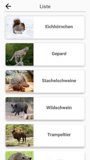 Säugetiere - Lernen Sie alle Tiere im Foto-Quiz! screenshot 4