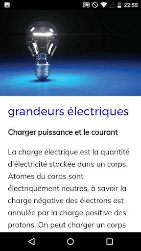 Cours de l'électricité screenshot 4