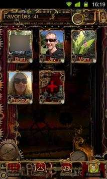 Steampunk GO ContactsEx Theme screenshot 3