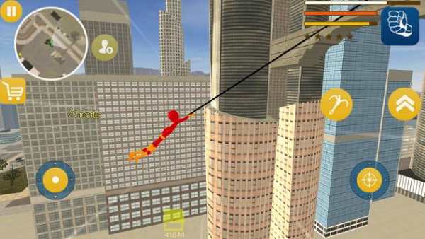 Amazing Iron Stickman Rope Hero Neon Gangstar Hero screenshot 4