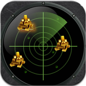Gold Metal Detector Radar icon
