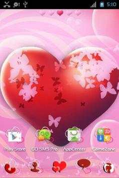 Theme Hearts for GO Launcher screenshot 1