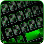 Black Green Metal Keyboard 10001003