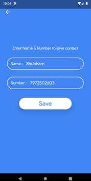 BashContact - Save contacts in just 2 clicks ! screenshot 3