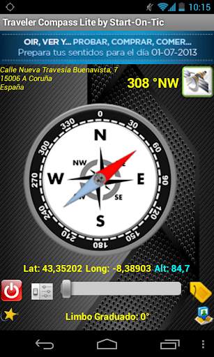 Brújula Traveler Compass Lite screenshot 2