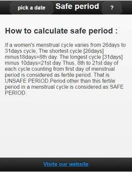 Safe Period Calculator screenshot 3