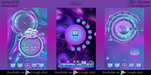 Neon 3D Next Launcher theme screenshot 8