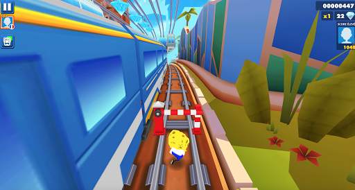 Sponge Neighbor subway runner dash скриншот 2