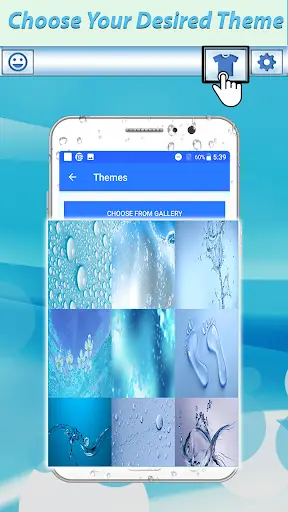 Water Drops Keyboard: Water Effects Themes Emojis screenshot 3