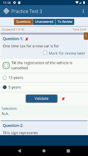 Driving License Tests India Free screenshot 4